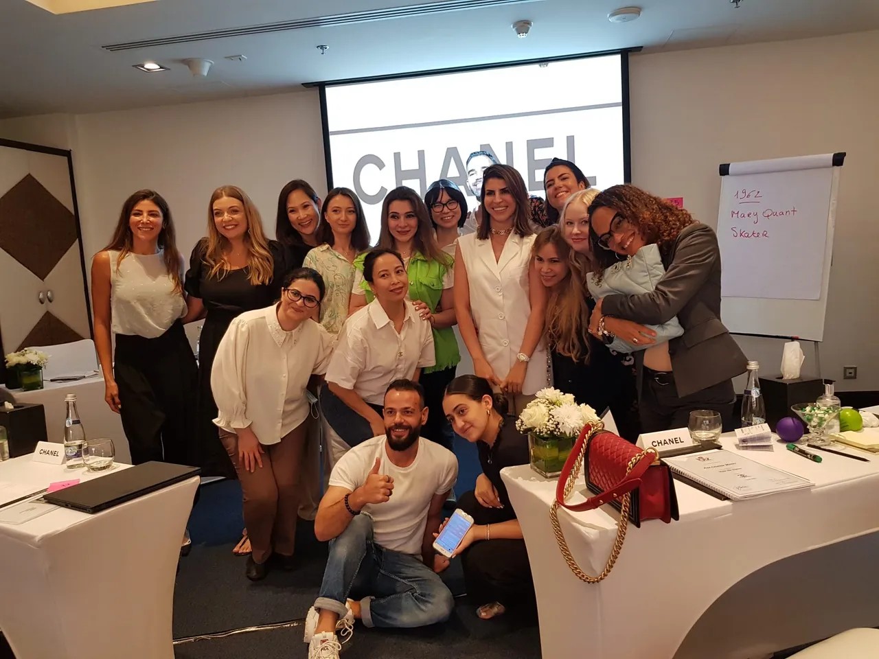 Group photo from Chanel leadership workshop