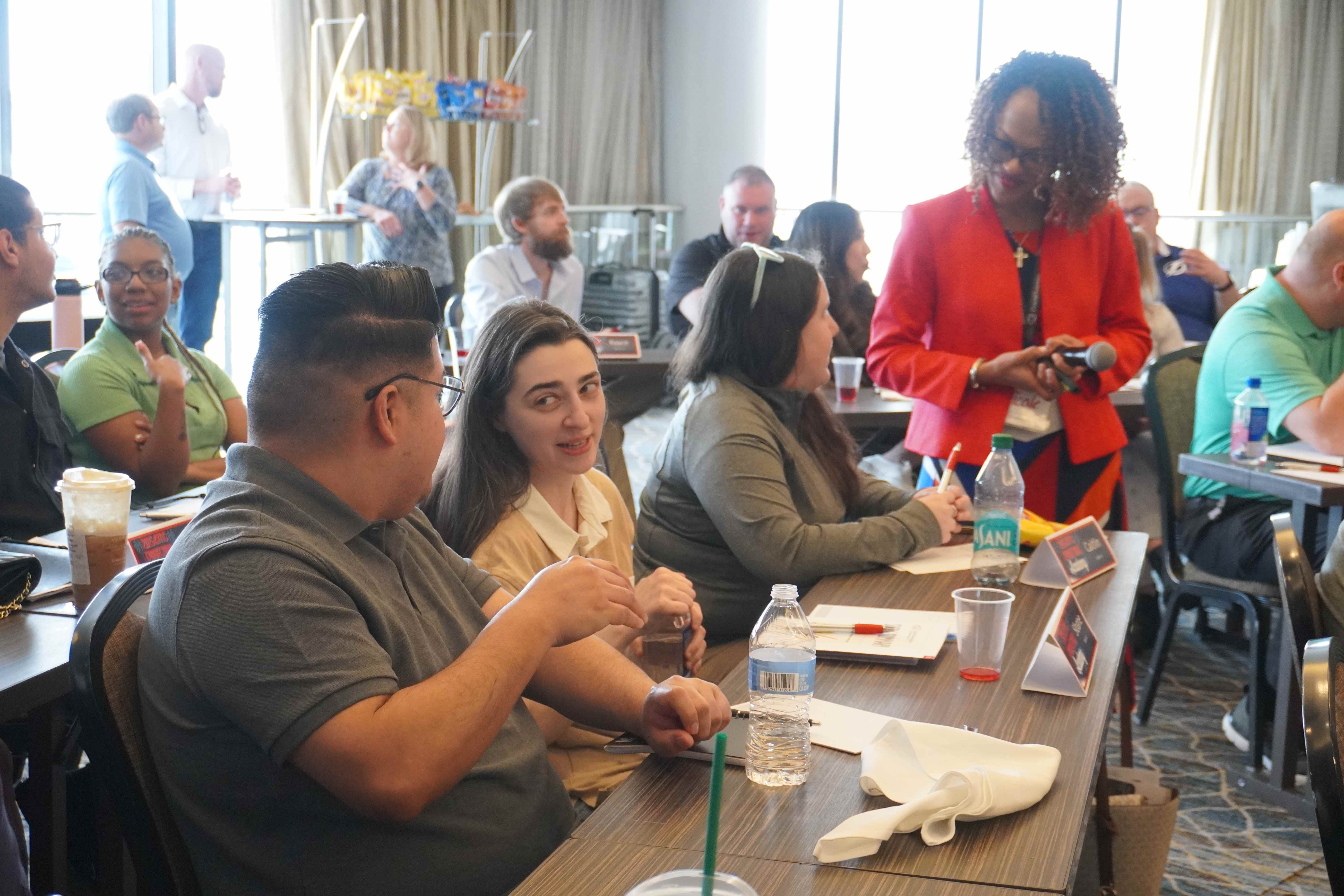 Nicole facilitating a training session