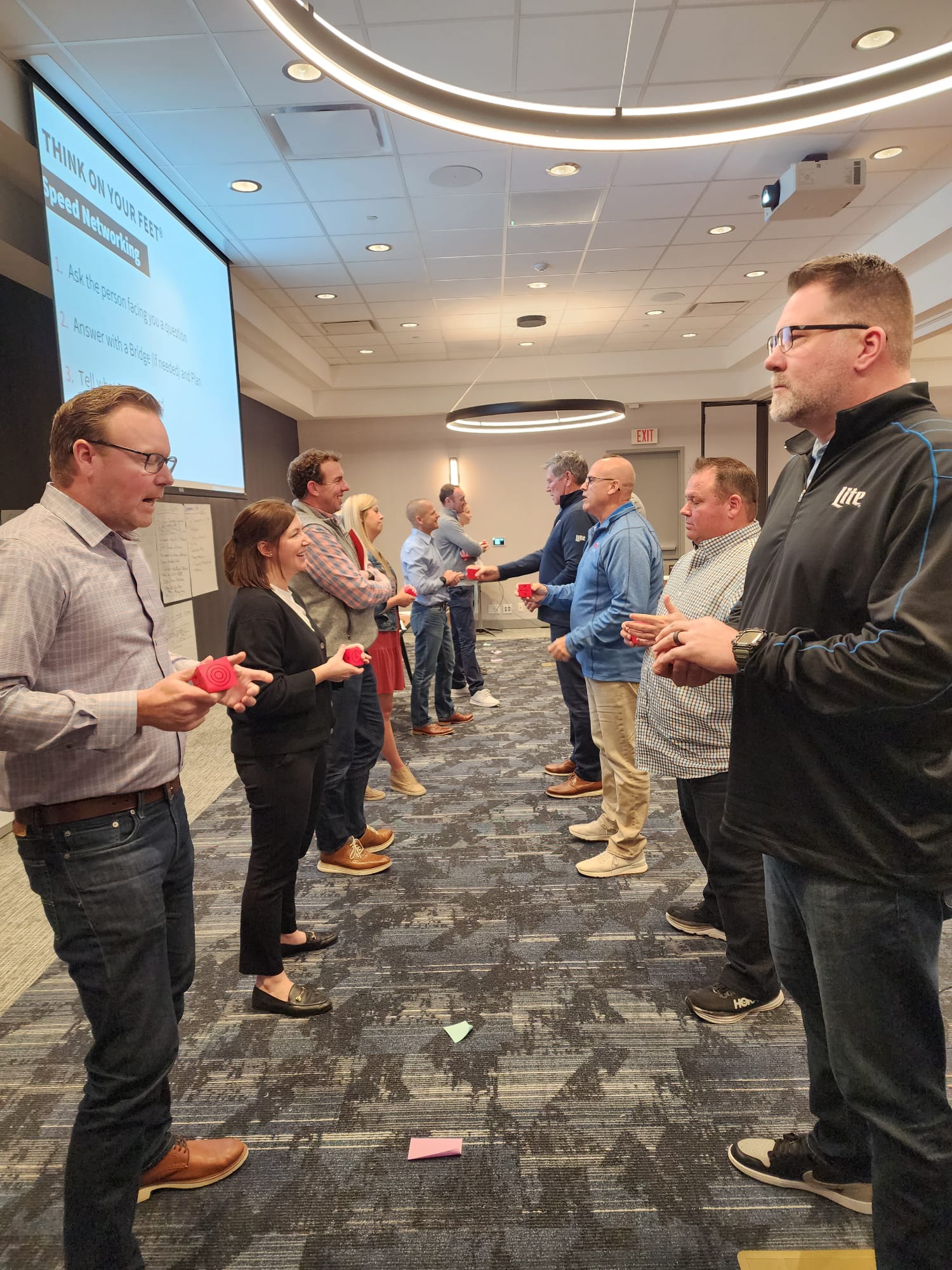 Think on Your Feet speed networking exercise