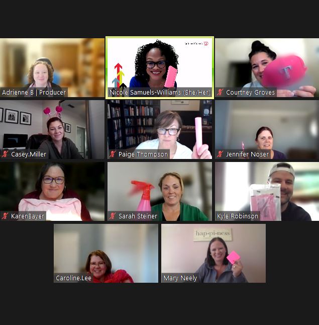 Virtual team workshop session